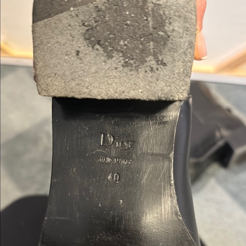 Authentic Christian Dior woman’s Black Leather Boots - Picture 8 of 9